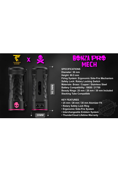 ThunderCloud Bonza Pro mech mod, изображение 3